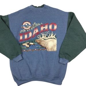 Vintage 90s IDAHO wildlife crewneck